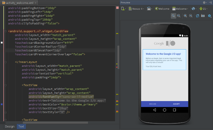 Android Studio Layout Editor