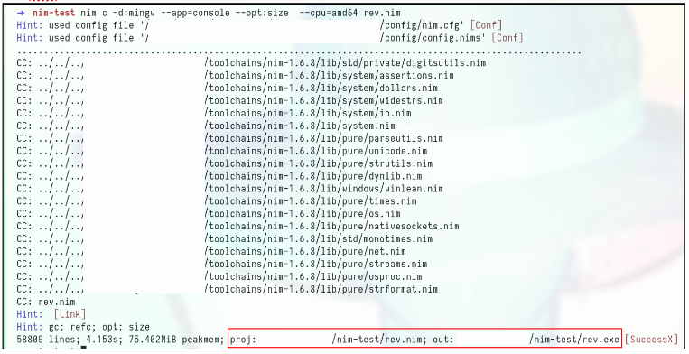 nim  script