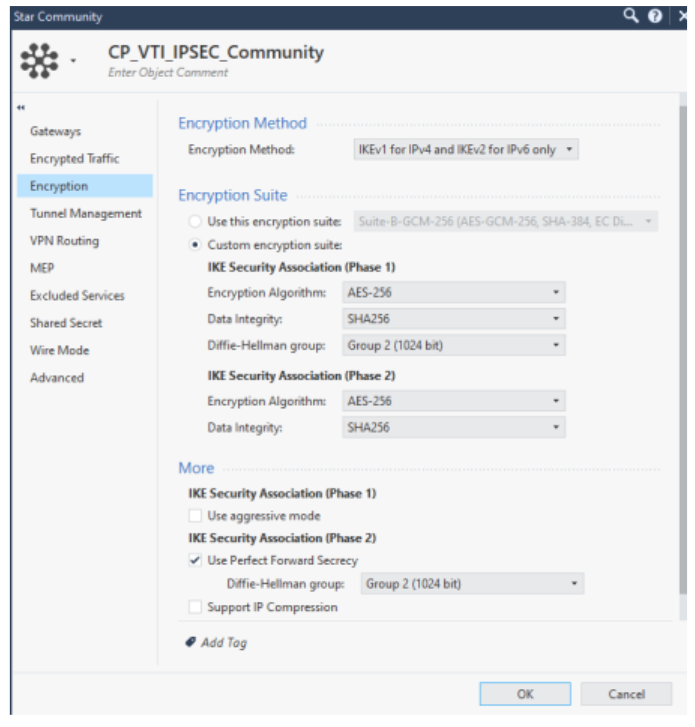 Checkpoint Route Base VPN-VTI Tunnel Interface 