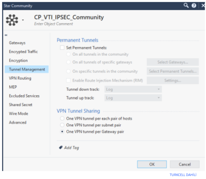 Checkpoint Route Base VPN-VTI Tunnel Interface 